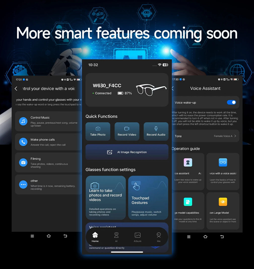 NovaHub AI Smart Glasses