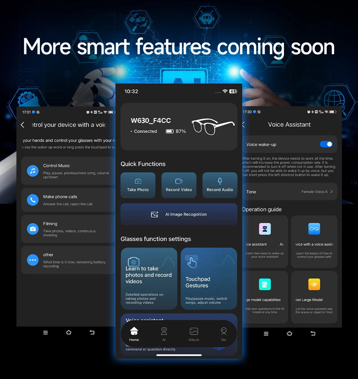 NovaHub AI Smart Glasses