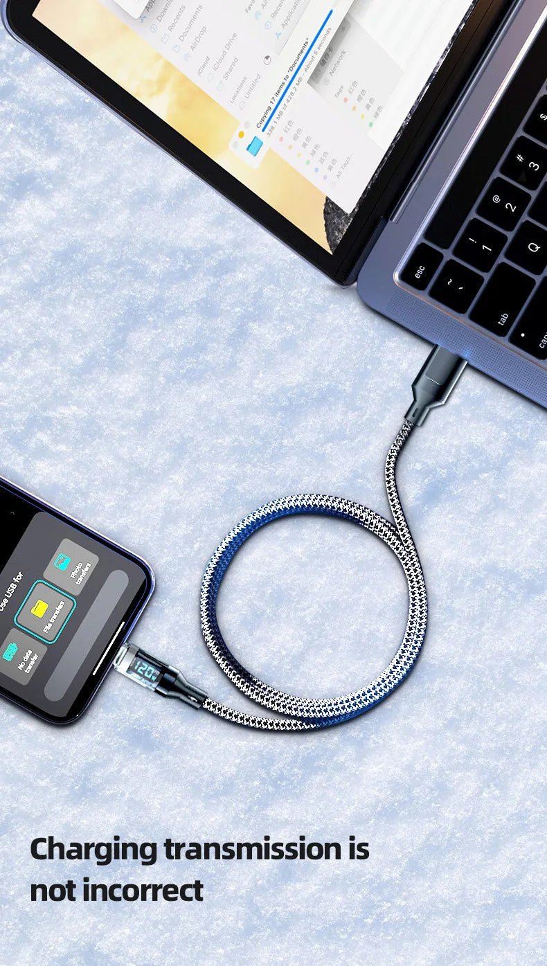 NovaHub 120W LCD Fast Charging Cable