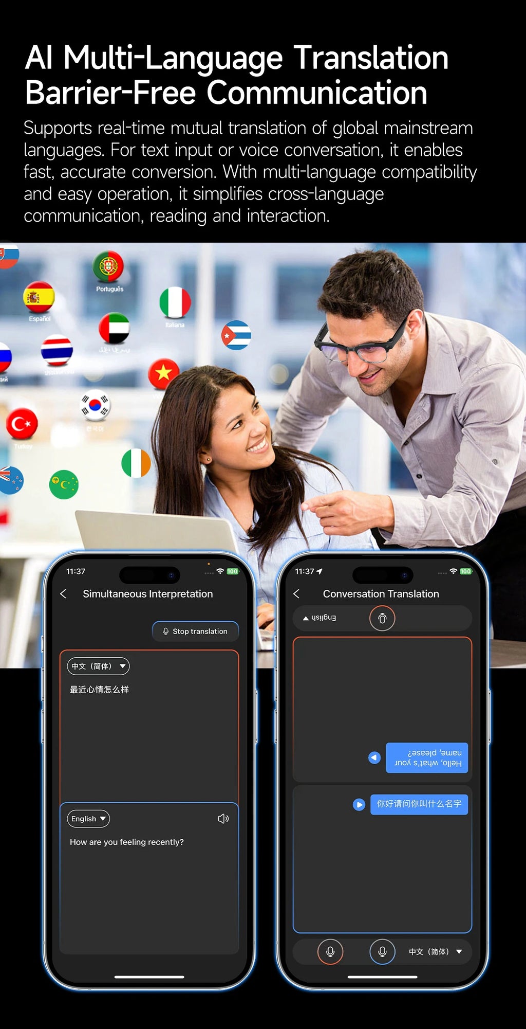 NovaHub AI Smart Glasses
