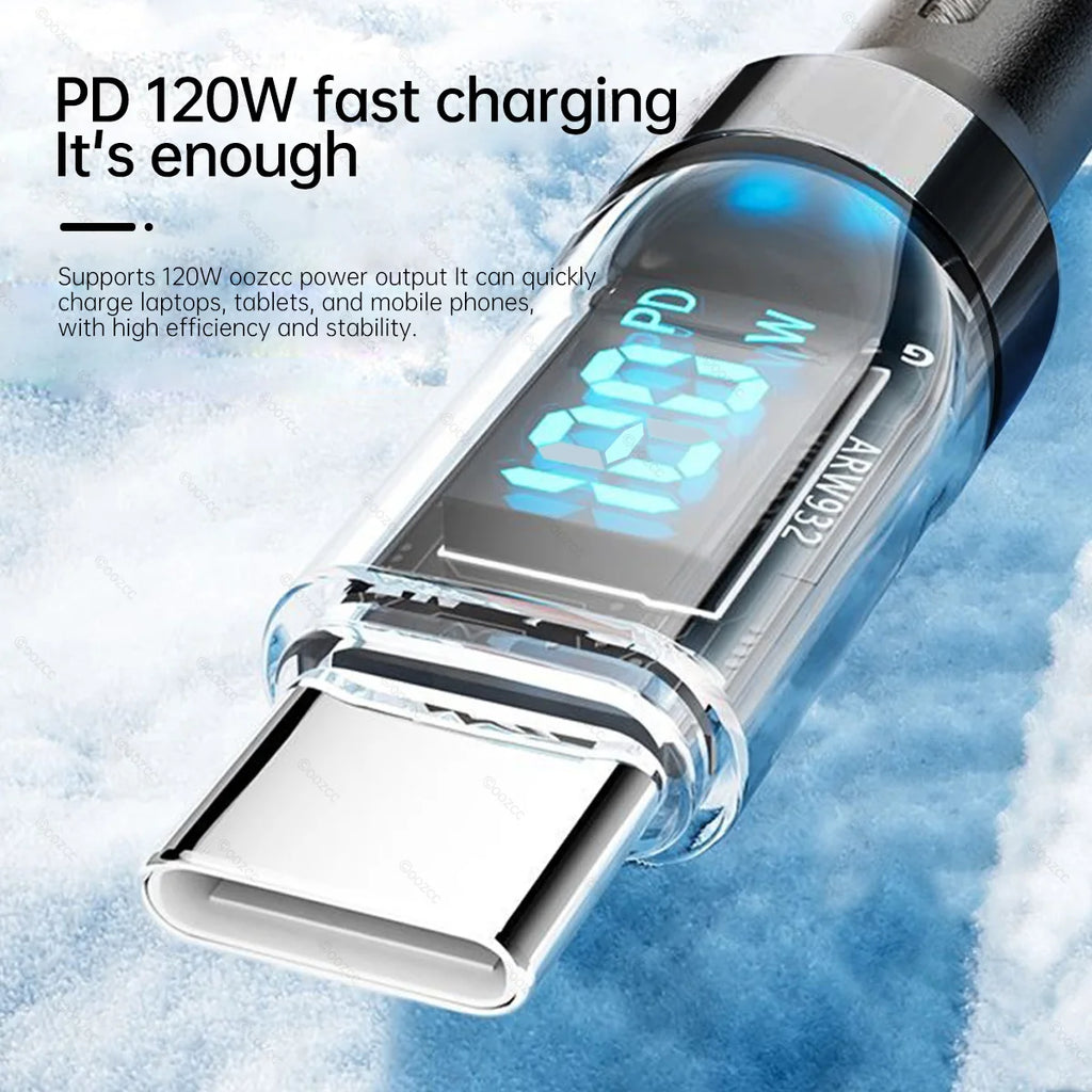 NovaHub 120W LCD Fast Charging Cable