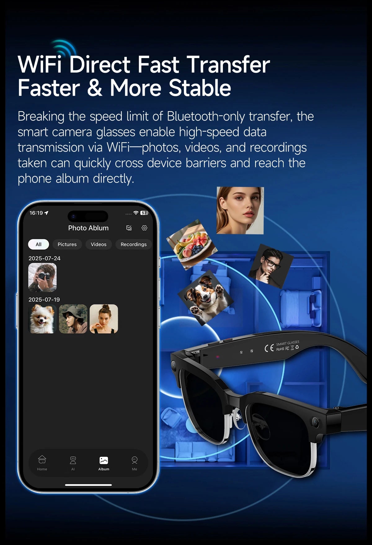 NovaHub AI Smart Glasses