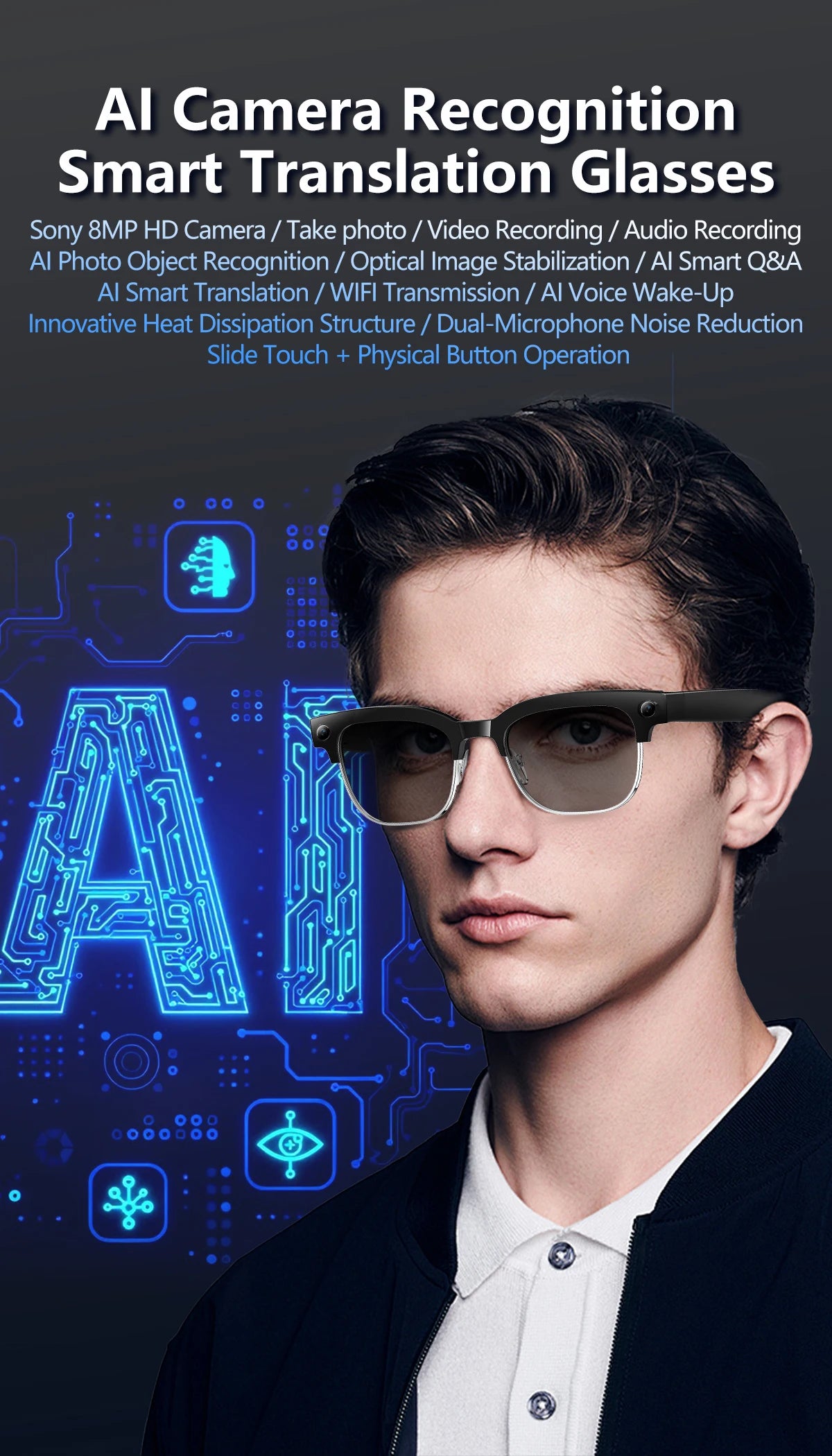 NovaHub AI Smart Glasses