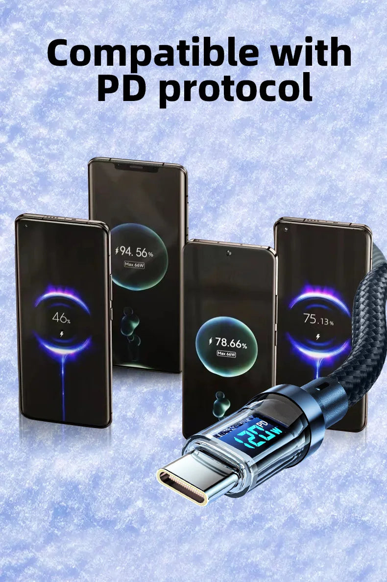 NovaHub 120W LCD Fast Charging Cable