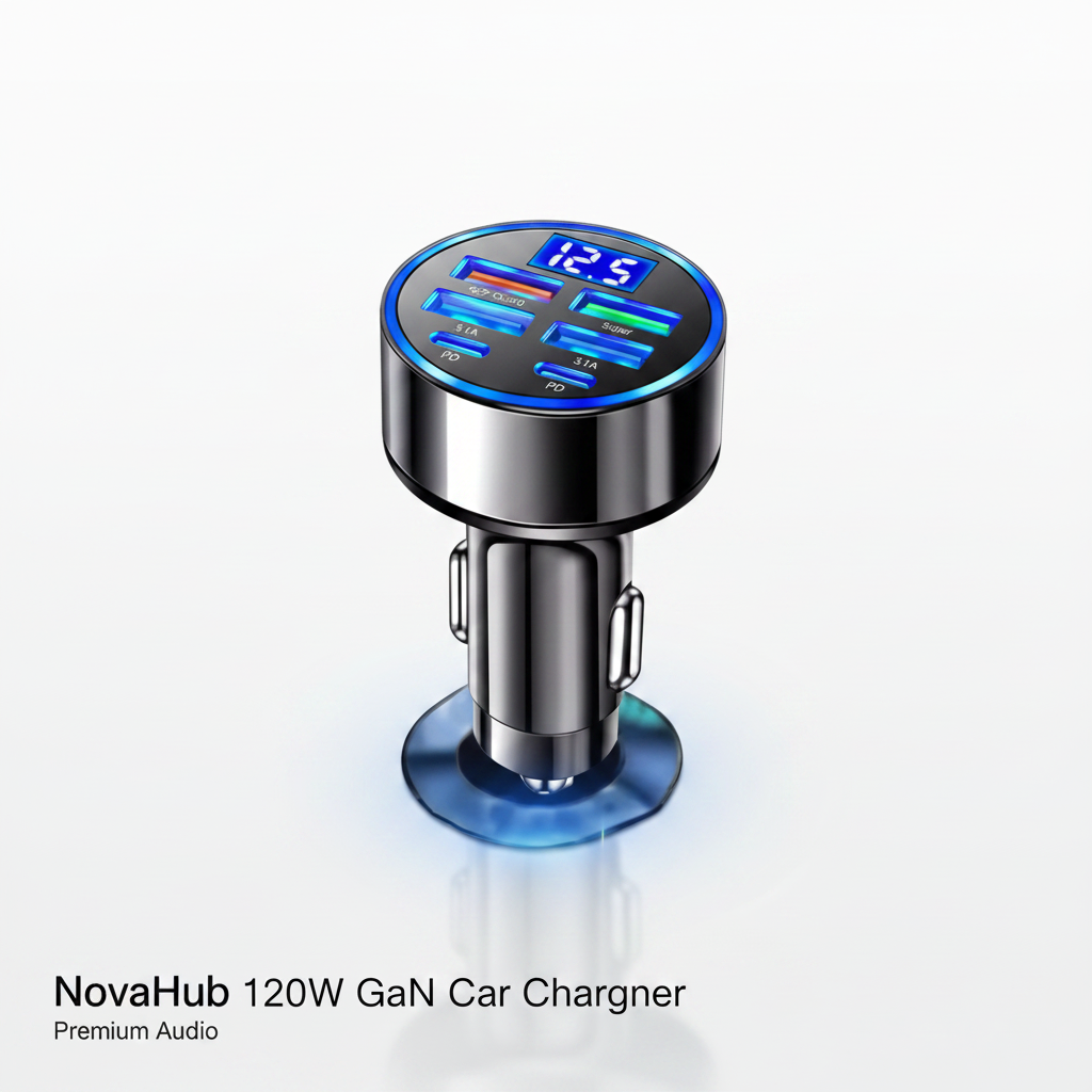 NovaHub 120W GaN Car Charger