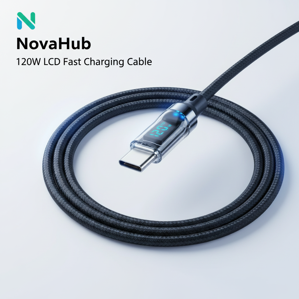 NovaHub 120W LCD Fast Charging Cable