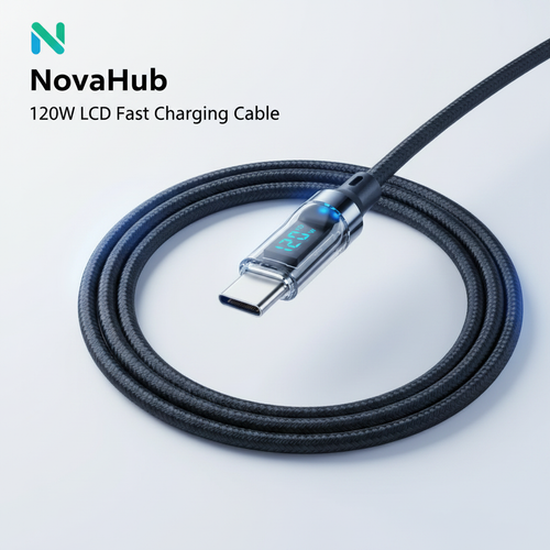 NovaHub 120W LCD Fast Charging Cable